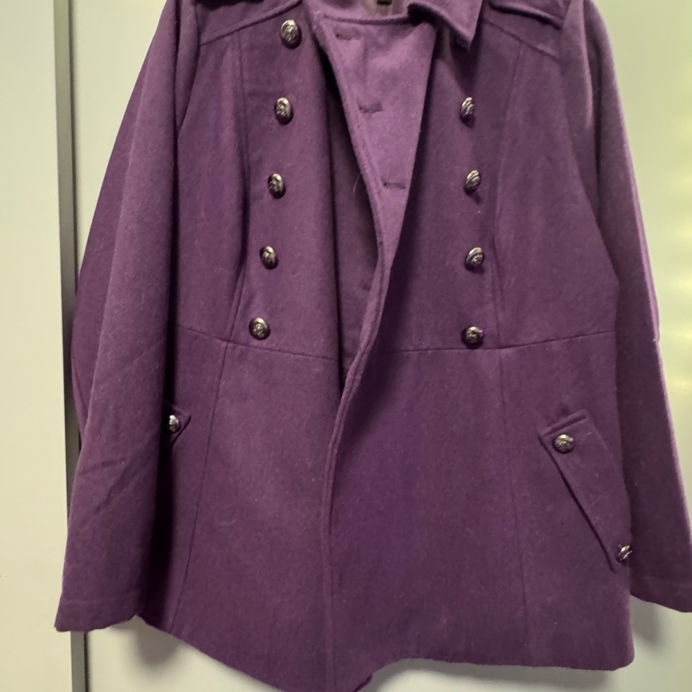 Torrid Women's Plum Pea Coat